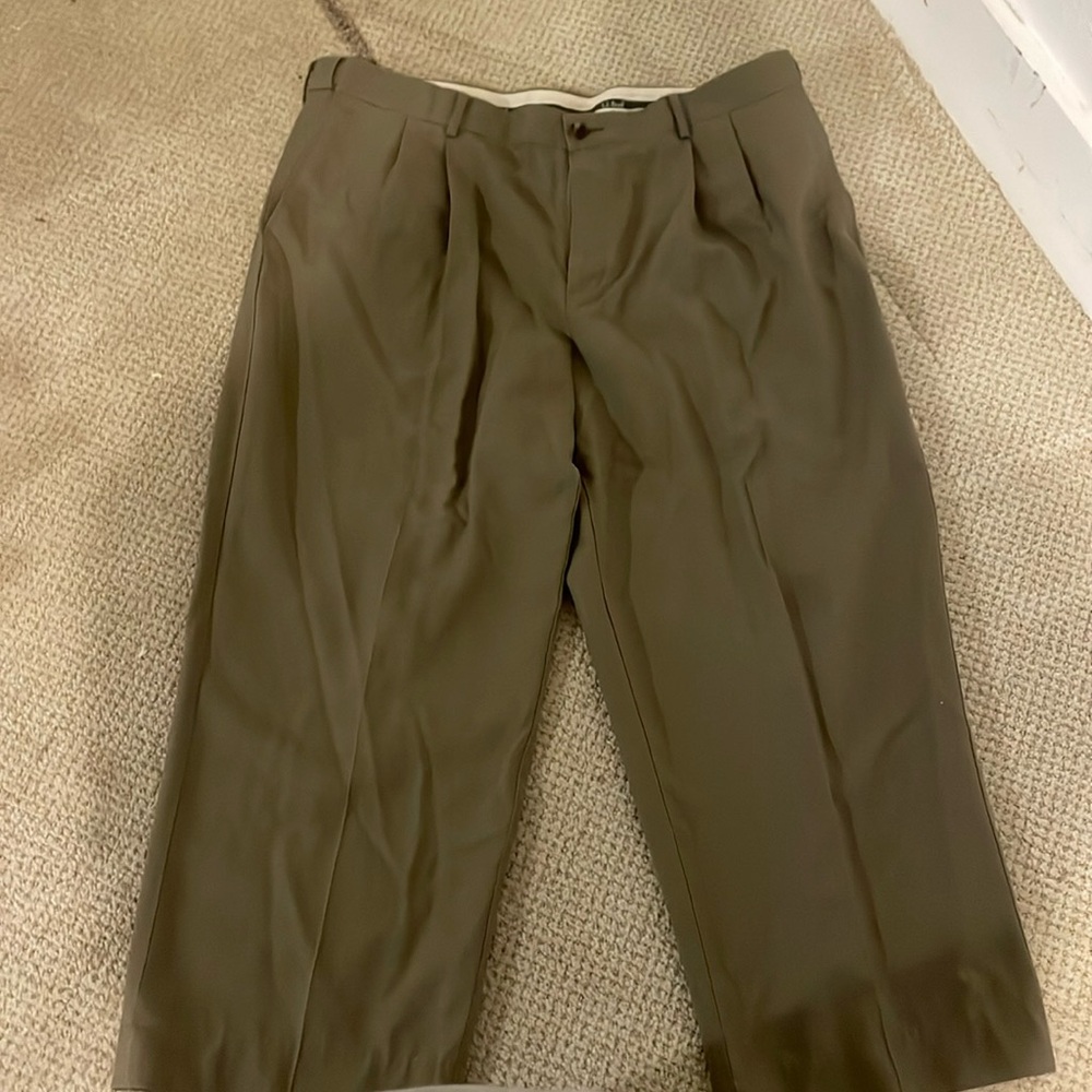 Comfort waist 40W L.L bean brown pants